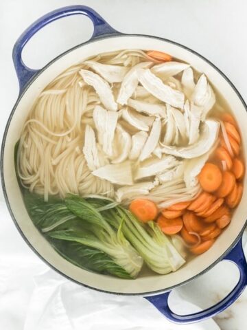 Three Ingredients Go Into This Chicken Soup Broth, Then Come Back Out