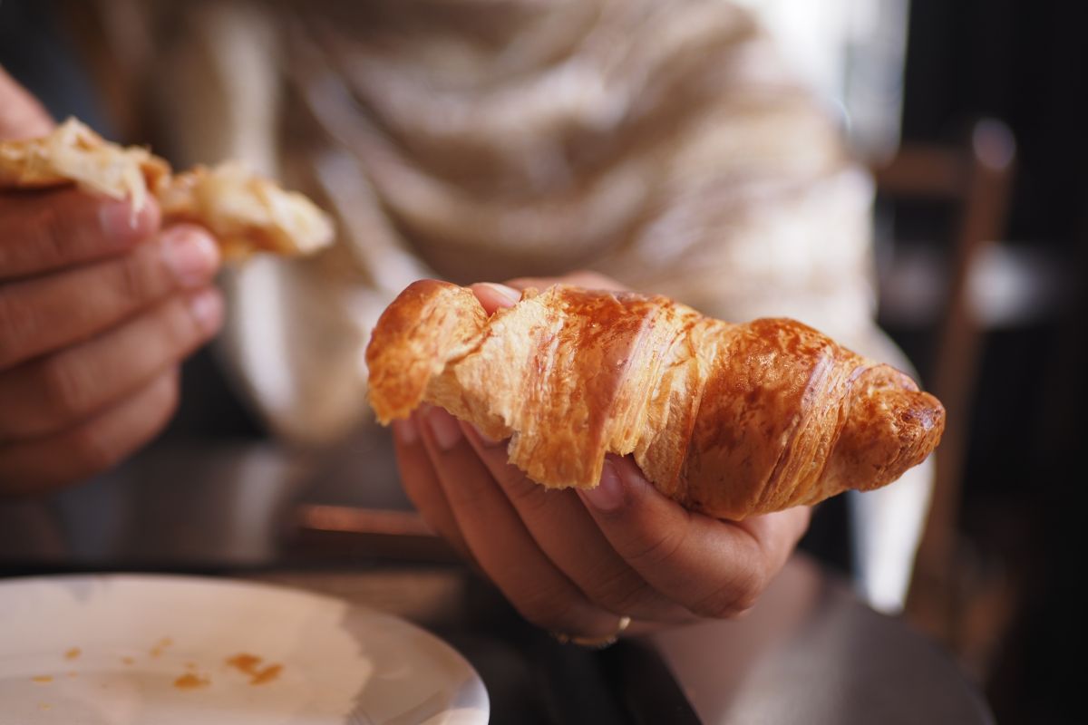 People Are Cutting Open Croissants and Putting This Inside