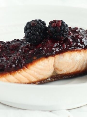 She Simmered Blackberries With Balsamic Vinegar and Spooned Them Over Salmon