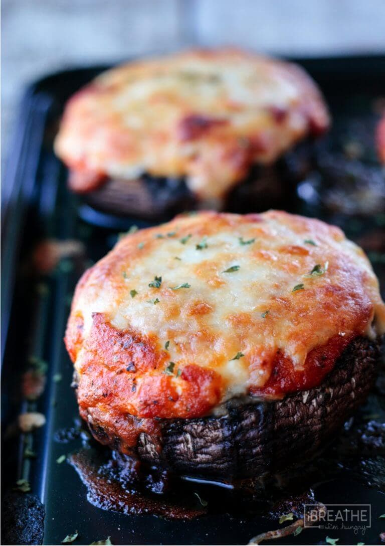 Easy Keto Lasagna Stuffed Portobellos