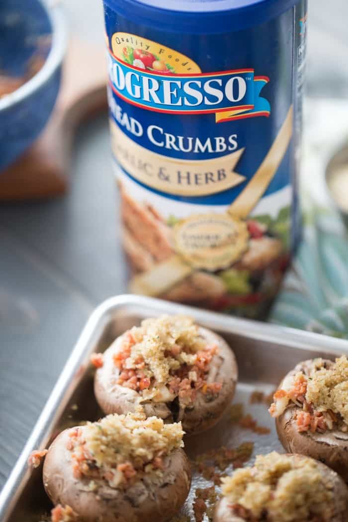 Easy Stuffed Mushrooms with Andouille