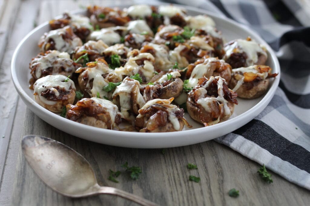 French Onion Soup Stuffed Mushrooms