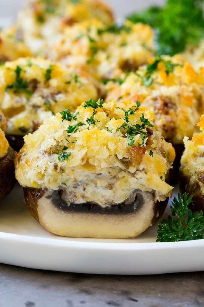 Sausage Stuffed Mushrooms