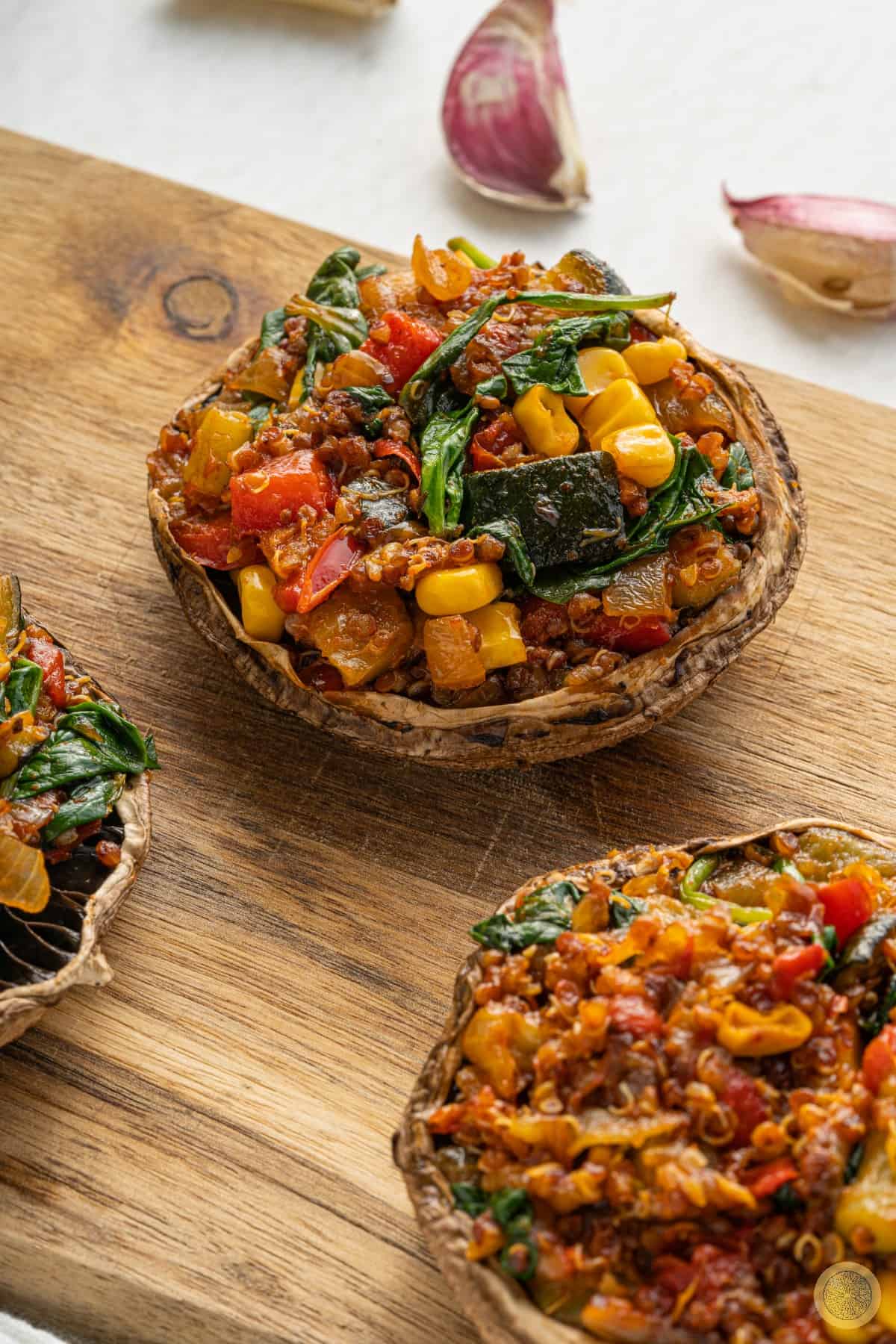 Vegan Stuffed Portobello Mushrooms